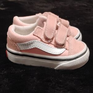 Vans Pink Toddlers' Velcro Old Skool Sneakers